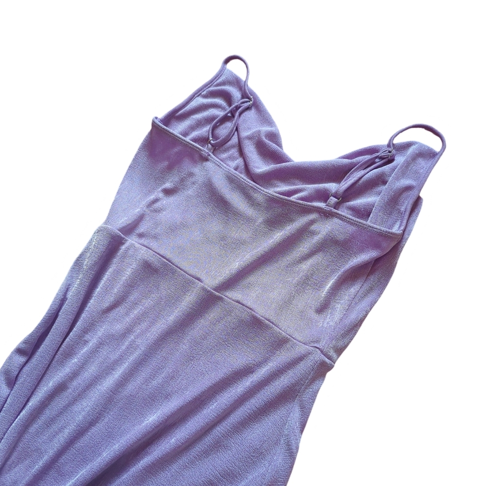 NWT Cider Cowl Neck Midi Dress Cider Size XS Purple - Picture 6 of 6